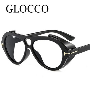 Нова луксозна марка пънк очила за четене за жени Ретро пилотни рамки Очила за пресбиопия T Мъжки очила за блокиране на синя светлина +2