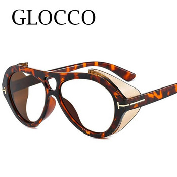 Нова луксозна марка пънк очила за четене за жени Ретро пилотни рамки Очила за пресбиопия T Мъжки очила за блокиране на синя светлина +2