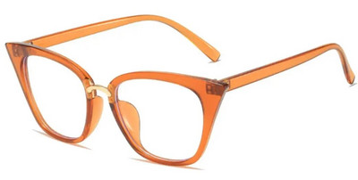 Jauns modes caurspīdīgs briļļu ietvars sievietēm vīriešiem Luksusa zīmola Anti Blue Light datora brilles Retro kaķu acu lasīšanas brilles +3