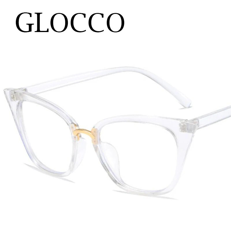 Jauns modes caurspīdīgs briļļu ietvars sievietēm vīriešiem Luksusa zīmola Anti Blue Light datora brilles Retro kaķu acu lasīšanas brilles +3