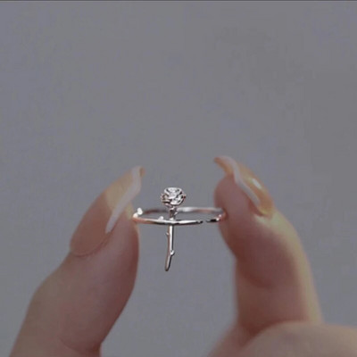 Trend Punk δαχτυλίδι με δυνατότητα αλλαγής μεγέθους για γυναίκες άντρες Κορίτσι Rock Vintage Creative Skeleton Hand Loop Gothic Finger Rings Δώρο κοσμήματα για πάρτι