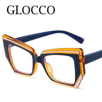 Μόδα ακανόνιστο τετράγωνο κατά μπλε φως Γυαλιά ανάγνωσης Γυναικεία Ανδρικά Μάρκα Σχεδιαστής Χρώμα Αντίθεση TR90 Γυαλιά Πρεσβυωπίας Bril