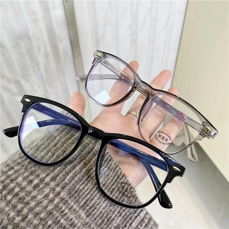 Trend Blue Light Tuvredzība Brilles Unisex Jaunas modes tuvredzīgas brilles Vīriešu Sieviešu Luksusa Skaidras Recepšu brilles