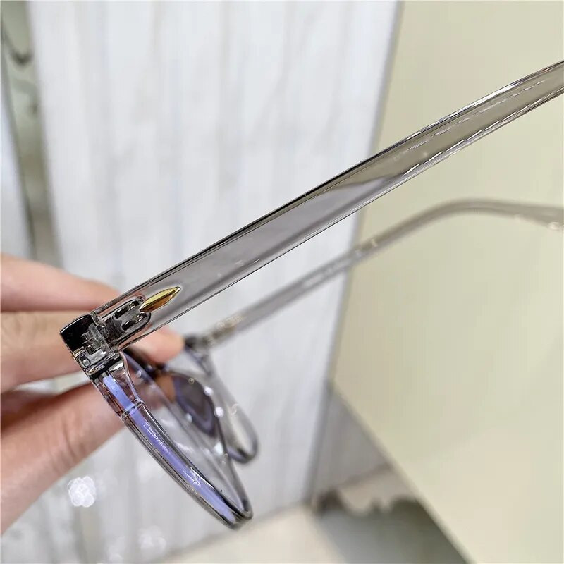 Trend Blue Light Tuvredzība Brilles Unisex Jaunas modes tuvredzīgas brilles Vīriešu Sieviešu Luksusa Skaidras Recepšu brilles