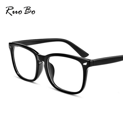 RUOBO Rivet Anti Blue Light Glasses Frame For Men, Women Transparent Optical Spectacle Eyewear Computer Blue Blocking Eyewear