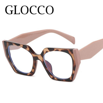 Извънгабаритни многоъгълни квадратни очила за четене против синя светлина Дамски модни дизайнерски цветен контраст TR90 Неонови очила за пресбиопия