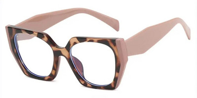 Liela izmēra daudzstūra kvadrātveida pretzilas gaismas lasīšanas brilles sievietēm modes dizaineru krāsu kontrasts TR90 neona presbiopijas brilles