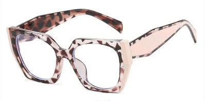 Liela izmēra daudzstūra kvadrātveida pretzilas gaismas lasīšanas brilles sievietēm modes dizaineru krāsu kontrasts TR90 neona presbiopijas brilles