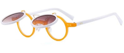 Μόδα Punk Στρογγυλά Anti Blue Light Γυαλιά Ανάγνωσης Ανδρικά Γυναικεία Γυαλιά Γυαλιά διπλής γέφυρας Rivet Μικρού σκελετού Διαφανή γυαλιά