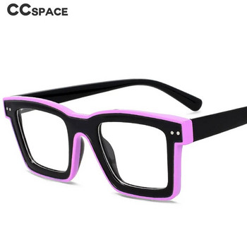 55599 Нова мода Мъжки маркови дизайнерски очила за дами Anti Blue Retro Square Punk Frame Clear Computer Purple Eyeglasses