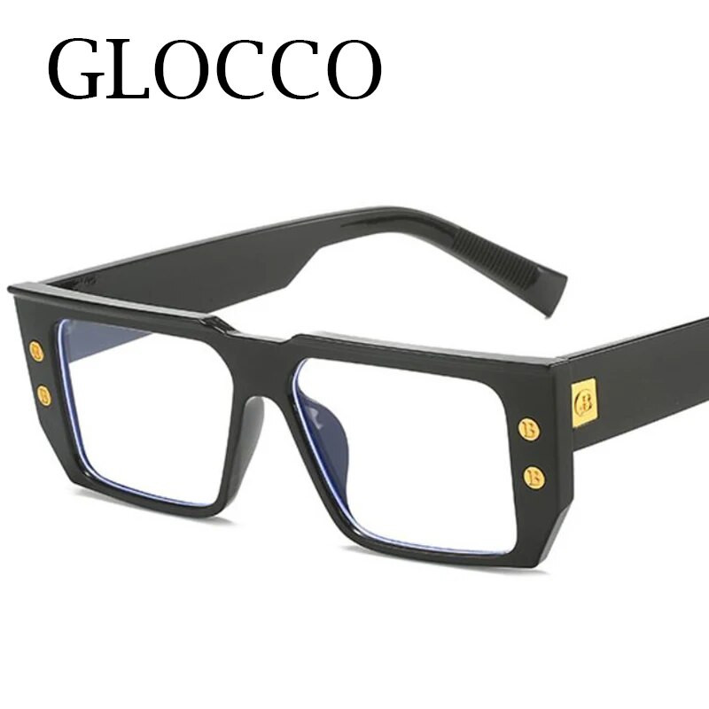 Modes īpaši vieglas pretzilas bloķējošas brilles Retro sieviešu pelēkas kvadrātveida maza rāmja recepšu brilles datora lasīšanas brilles