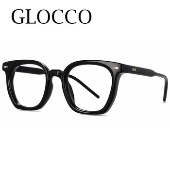Летни квадратни очила за четене против синя светлина за жени Модни очила с нитове UV400 защита Прозрачни очила с рецепта