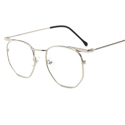 Μεταλλικά πολυγωνικά αντι-μπλε γυαλιά Anti Blue Light Γυναικεία Ανδρικά Γυαλιά Οπτικού Διαφανούς Φακού Γυαλιά Γυαλιά Unisex Γυαλιά Unisex