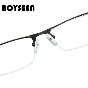 Γυαλιά ανάγνωσης BOYSEEN από κράμα τιτανίου +0,5 έως +4,0 Μη σφαιρικοί φακοί με επίστρωση 12 στρωμάτων Επαγγελματικά γυαλιά μυωπίας 0 έως -3,0