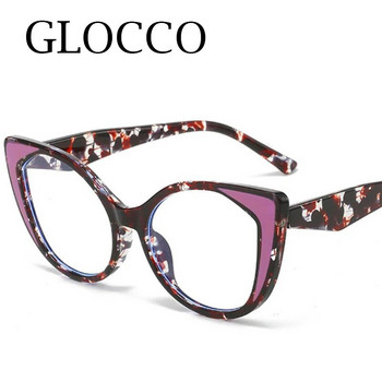 Луксозна марка Големи очила за четене с котешко око Дамски TR90 Защита от синя светлина Далекогледи женски очила Оптични прозрачни лещи