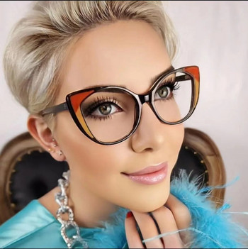 Γυναικεία γυαλιά ανάγνωσης ματιών γάτας πολυτελείας TR90 Προστασία από μπλε φως Προστατευτικά γυναικεία γυαλιά Οπτικός καθαρός φακός