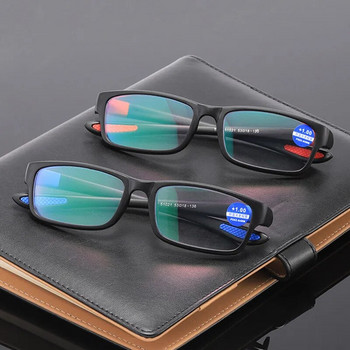 TR90 Спортни очила за четене Червени сини рамки Мъже Антисиня светлина Хиперопия Пресбиопия Дамски очила Диоптър +2,0 2,5 3,0