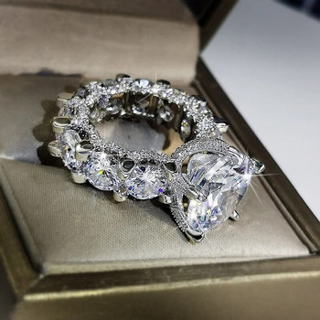Vintage αξεσουάρ για γυναίκες Δαχτυλίδια ζιργκόν για γυναίκες Δαχτυλίδι Moissanite Δώρο για την Ημέρα του Αγίου Βαλεντίνου Δώρο σχεδιαστή κοσμημάτων Anillos Mujer