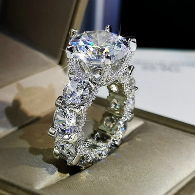 Senoviniai aksesuarai moterims cirkonio žiedai moterims moissanite žiedas Valentino dienos dovanų dizainerio papuošalų dovana Anillos Mujer