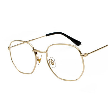 Hexagon Computer Anti-Blue Light Glasses Men Women 2023 Retro Miopia Optical Fake Eye Рамки за очила Oculos lunette de vue homme