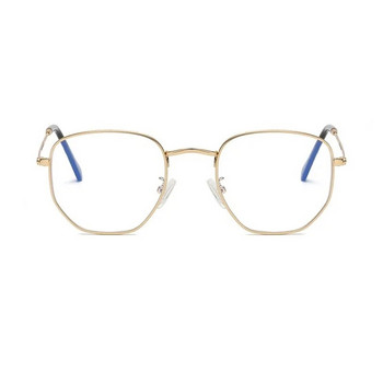 Hexagon Computer Anti-Blue Light Γυαλιά Ανδρικά Γυναικεία 2023 Retro Myopia Optical Fake Eye Σκελετοί Oculos lunette de vue homme