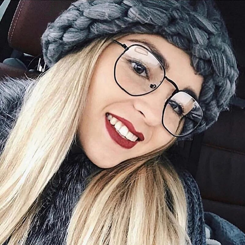 Kuusnurk arvuti Anti-Blue Light Prillid Meeste Naised 2023 Retro lühinägelikkus Optilised võltsprillid Raamid Oculos lunette de vue homme