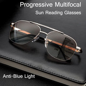 Sun Multi-focal Progressive Reading Γυαλιά Ανδρικά Γυναικεία Anti Blue Ray Πρεσβυωπικά γυαλιά υπολογιστή Οπτικά πολύ κοντά Γυαλιά οράσεως