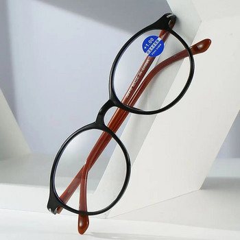Жени и мъже Сила на пружинната панта 1.0x ~ 4.0x Овална рамка Очила за пресбиопия Очила против синя светлина Очила за четене