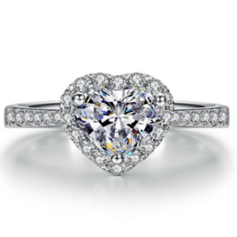 Sirds formas rotaslietas gredzens pirkstu gredzens zils sirds formas safīra gredzens sievietēm, krāsaini dārgakmeņi