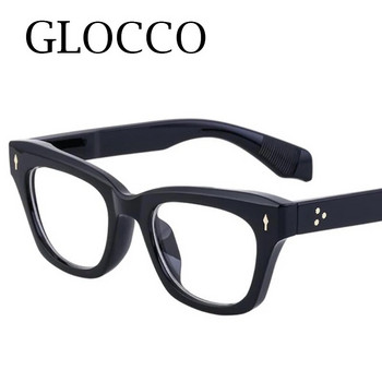 Марка Ретро очила за четене против синя светлина Жени Мъже Луксозни дизайнерски квадратни очила за пребиопия Модни оптични очила с нитове