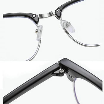 Очила против блокиране на синя светлина Мъжки 2023 Квадратни рамки за компютърни очила Дамски късогледство Оптични маниакови очила Рамка за очила