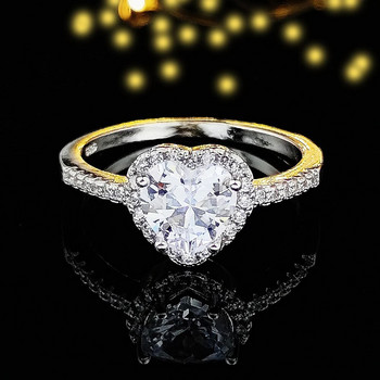 2023 Σχήμα καρδιάς Ροζ Ασημί Χρώμα Χαριτωμένο Μόδα Δαχτυλίδι υπόσχεσης για Γυναικείο Δώρο Δάχτυλο Δάχτυλο Δωρεάν αποστολή Ειδών R1707