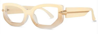 Gradienta maza taisnstūra lasīšanas brilles sievietēm 2023. gada luksusa zīmola retro kvadrātveida brilles, pretzilas gaismas datora brilles