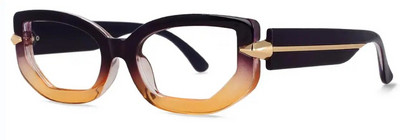 Gradienta maza taisnstūra lasīšanas brilles sievietēm 2023. gada luksusa zīmola retro kvadrātveida brilles, pretzilas gaismas datora brilles