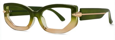 Gradienta maza taisnstūra lasīšanas brilles sievietēm 2023. gada luksusa zīmola retro kvadrātveida brilles, pretzilas gaismas datora brilles