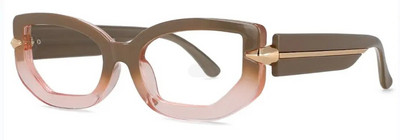 Gradienta maza taisnstūra lasīšanas brilles sievietēm 2023. gada luksusa zīmola retro kvadrātveida brilles, pretzilas gaismas datora brilles