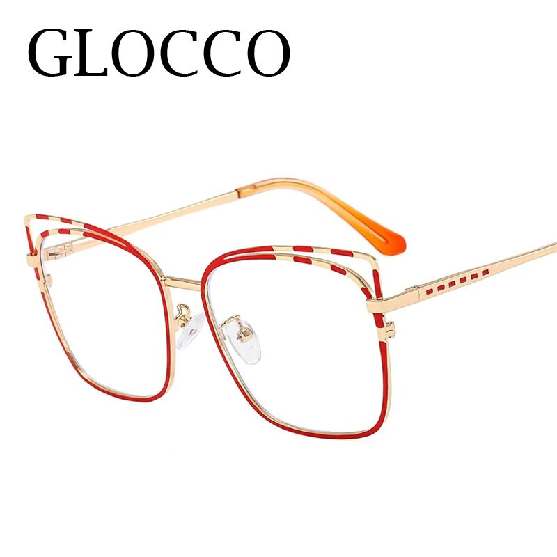 2023. gada jauns modes dubultriņķa kvadrātveida lasīšanas brilles sievietēm ar metāla ietvaru, liela izmēra brilles sievietēm, seksīgas zilas gaišas brilles