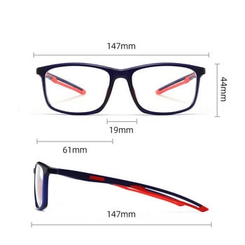 Γυναικεία Ανδρικά Γυαλιά Γυαλιά Οπτικού Γυαλιού TR90 Εύκαμπτα Διαφανή Γυαλιά Εξωτερικού Χώρου Ανδρικά Αντιμπλε Γυαλιά Υπολογιστή Αθλητικό Στυλ