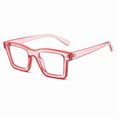 Ochelari pătrați de modă 2023, culoarea Bouble, anti lumină albastră, pentru femei, bărbați, epocă, cadru transparent, ochelari de vedere pentru femei de designer de lux
