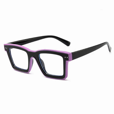 Ochelari pătrați de modă 2023, culoarea Bouble, anti lumină albastră, pentru femei, bărbați, epocă, cadru transparent, ochelari de vedere pentru femei de designer de lux