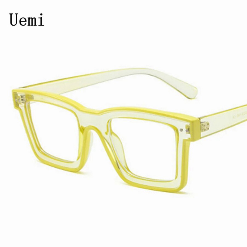 Ochelari pătrați de modă 2023, culoarea Bouble, anti lumină albastră, pentru femei, bărbați, epocă, cadru transparent, ochelari de vedere pentru femei de designer de lux