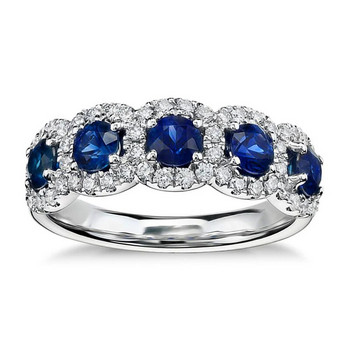 Γυναικείο δαχτυλίδι Huitan Sparkling Blue White Cubic Zirconia Ασημί χρώμα Εξαιρετικά αξεσουάρ δακτύλων Γυναικεία κοσμήματα