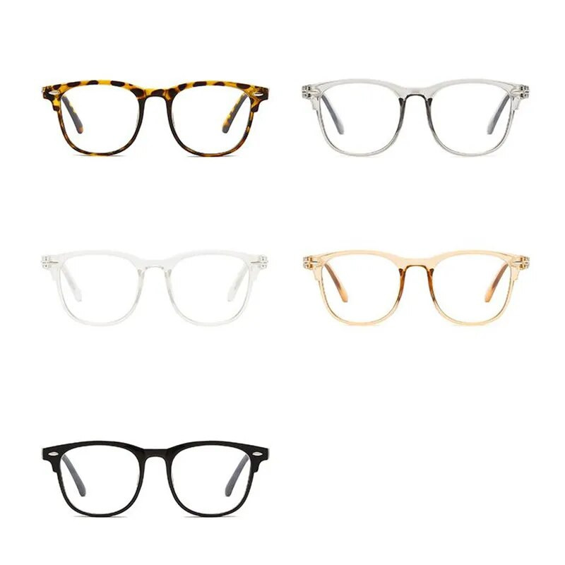 0 -1,0 -1,5 -2,0 iki -6,0 Permatomo rėmo kvadratiniai akiniai trumparegiai akiniai moterims Vyriški Skaidrūs lęšiai trumparegiai akiniai Dioptrija