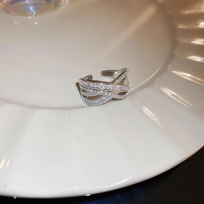 Új érkezett divatgyűrűk női metálparti divatos szív esküvői zenekarok, amelyek minden kompatibilis gyűrűt beállítanak női ékszerekhez