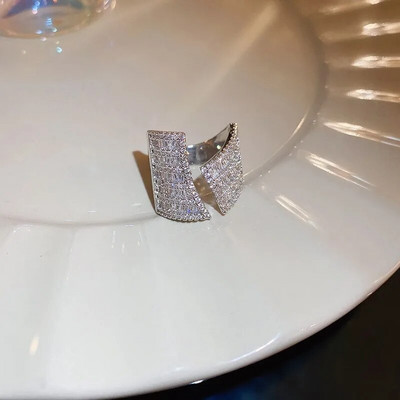 Új érkezett divatgyűrűk női metálparti divatos szív esküvői zenekarok, amelyek minden kompatibilis gyűrűt beállítanak női ékszerekhez