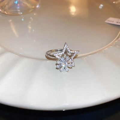 Új érkezett divatgyűrűk női metálparti divatos szív esküvői zenekarok, amelyek minden kompatibilis gyűrűt beállítanak női ékszerekhez