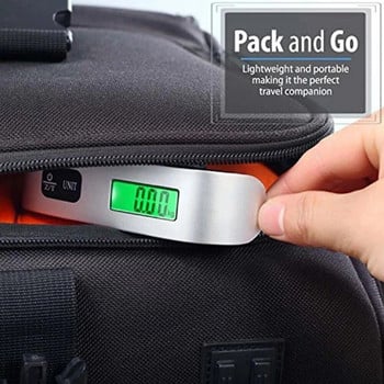 Преносим 50 кг 10 г цифрова везна електронен баланс джобен багаж висяща везна куфар претегляне на багаж инструменти за тегло