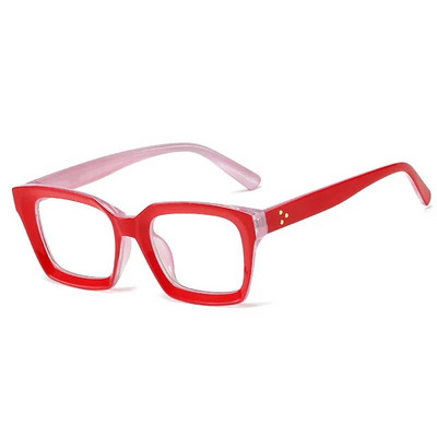 Νέα ρετρό τετράγωνα γυαλιά Anti Blue Light για Γυναικεία Ανδρικά Vintage Reading Clear Computre Ροζ Μπλε Μαύρα Γυαλιά Γυαλιά Σκελετοί Lentes O