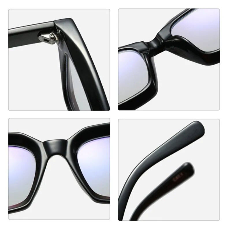 Νέα ρετρό τετράγωνα γυαλιά Anti Blue Light για Γυναικεία Ανδρικά Vintage Reading Clear Computre Ροζ Μπλε Μαύρα Γυαλιά Γυαλιά Σκελετοί Lentes O