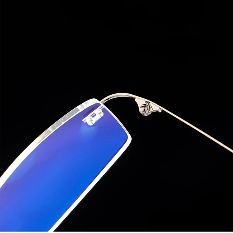 Bezmalu datoru brilles Vīriešu Anti Blue Light Brilles Sieviešu spēļu brilles Metāla rāmis UV400 Optiski salokāmas brilles